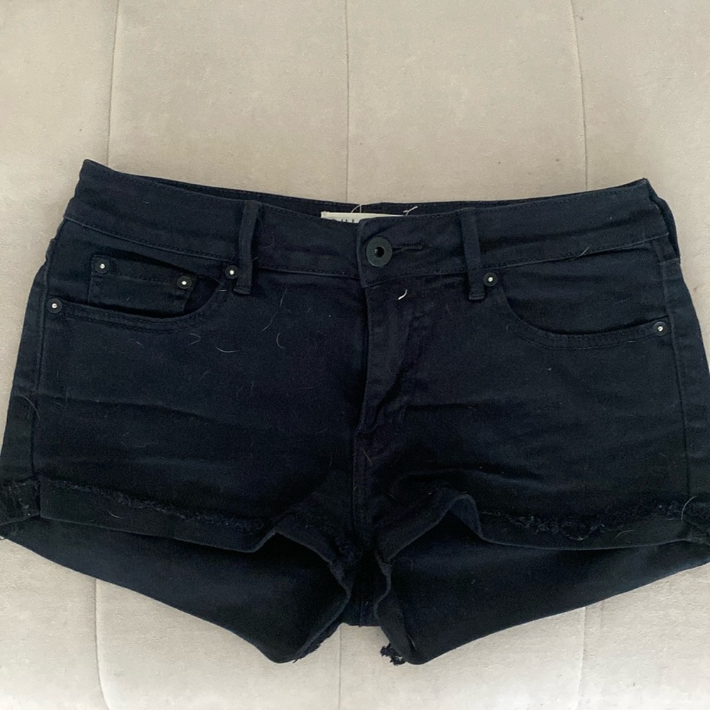 Black short shorts